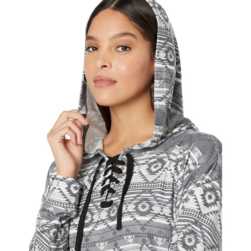 Rock and Roll Cowgirl Aztec Print Hoodie 48H2363