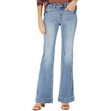 Rock and Roll Cowgirl Mid-Rise Trousers in Medium Wash W8M2679