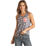 Rock and Roll Cowgirl Stars and Stripes Tank RRWT20RZLW