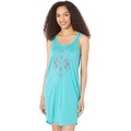 Roper Turquoise Jersey Knit Tank Dress wu002F Aztec Embroidery