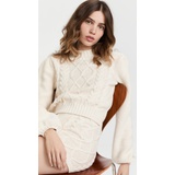 Rosie Assoulin Knit Rapunzels Braid Long Sleeve Sweater