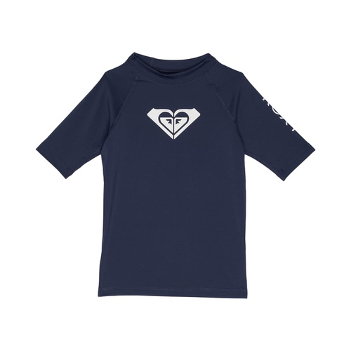 록시 Roxy Kids Whole Hearted Short Sleeve Rashguard (Toddleru002FLittle Kidsu002FBig Kids)