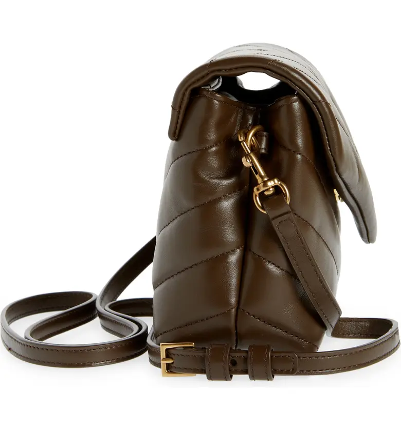 이브 생로랑 Saint Laurent Toy Loulou Matelasse Leather Crossbody Bag_2131 SOIL BROWN