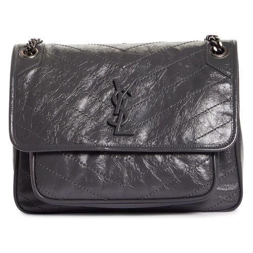 이브 생로랑 Saint Laurent Medium Niki Matelasse Leather Shoulder Bag_STORM