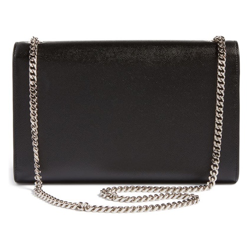 이브 생로랑 Saint Laurent Medium Kate Leather Wallet on a Chain_NERO