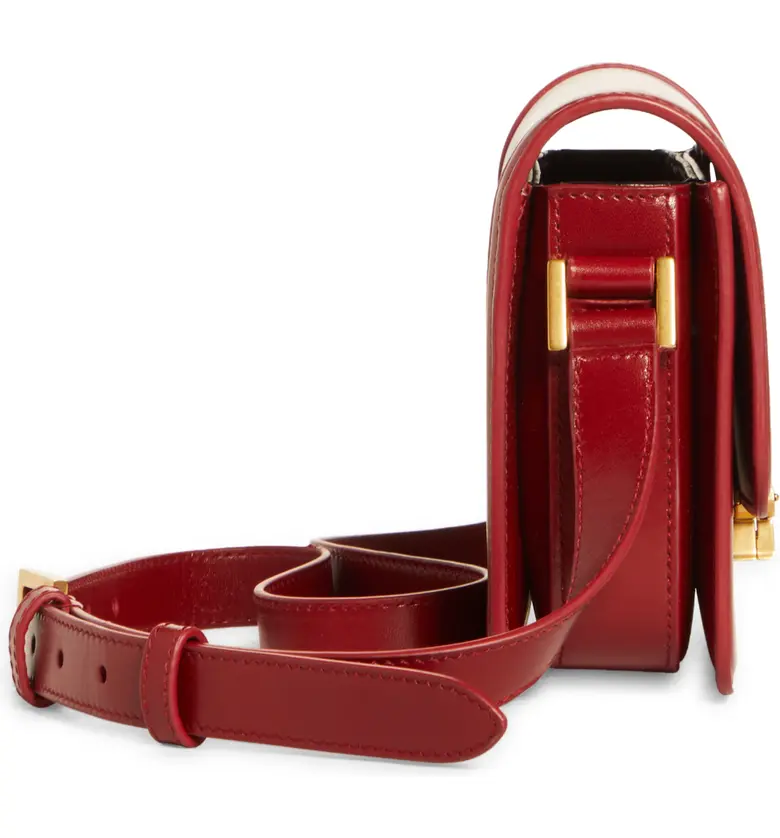이브 생로랑 Saint Laurent Small Solferino Leather Shoulder Bag_OPYUM RED