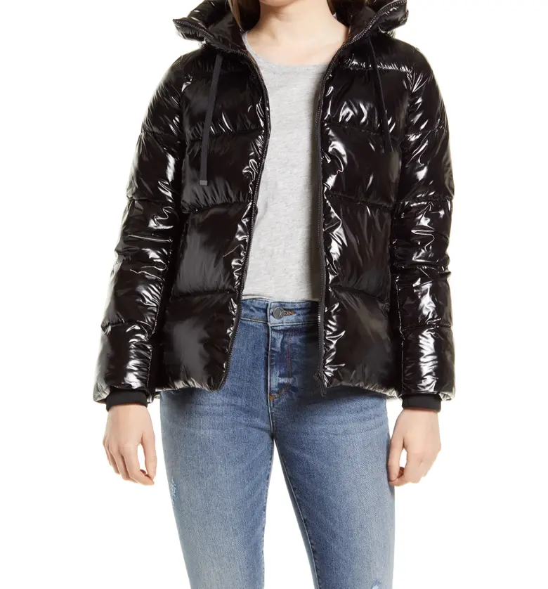 Sam Edelman Water Repellent Puffer Jacket_BLACK