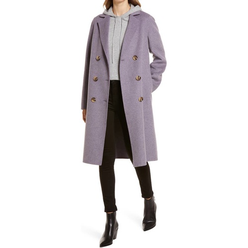  Sam Edelman Double Breasted Wool Blend Coat_LAVENDAR