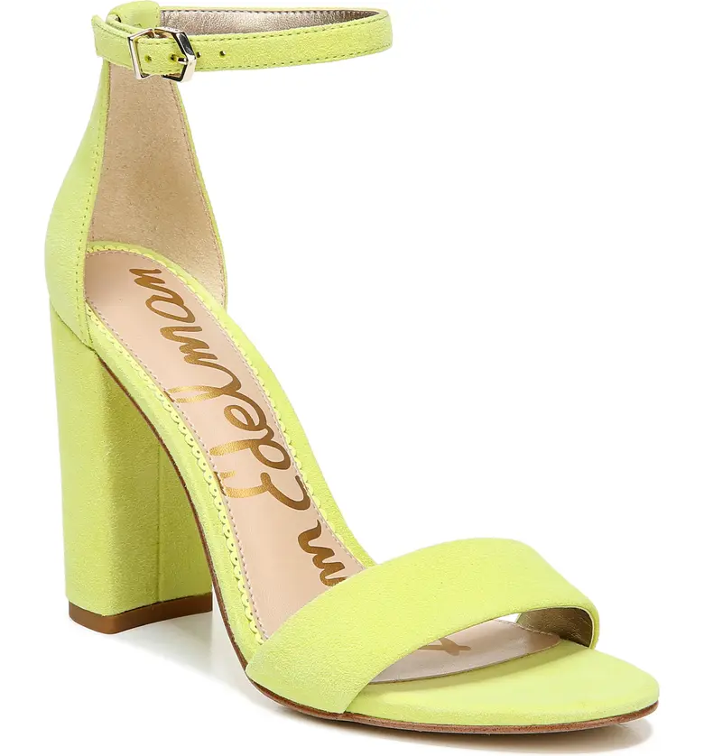 Sam Edelman Yaro Ankle Strap Sandal_LIME LEATHER