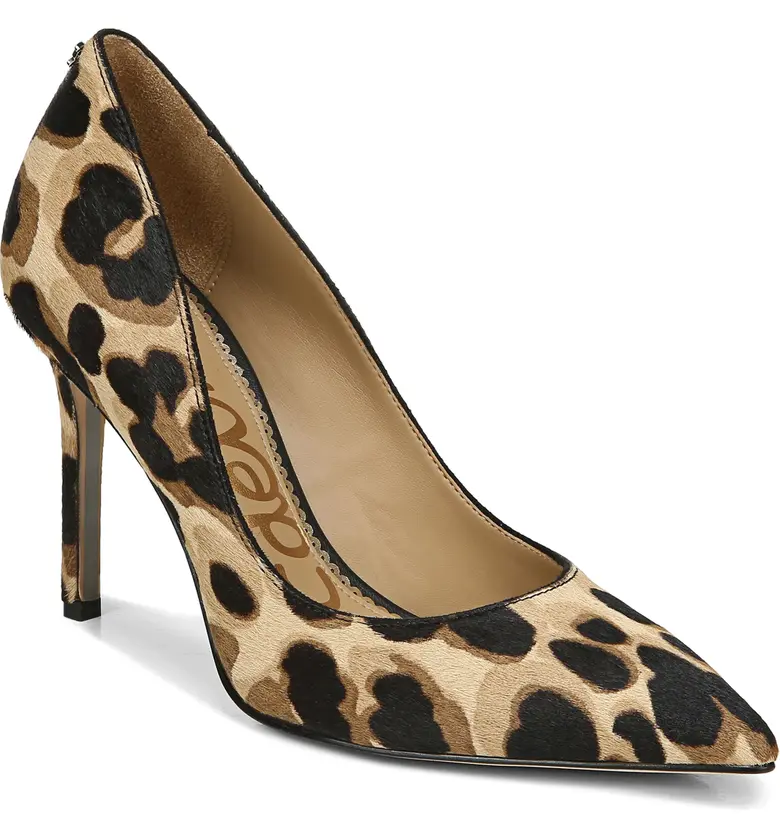 Sam Edelman Hazel Pointed Toe Pump_BROWN MULTI CALF HAIR