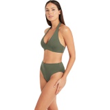 SEA LEVEL SWIM Essentials Multifit Halter Bra Bikini Top Swimsuit