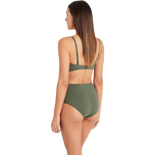  SEA LEVEL SWIM Essentials Gathered Side High-Waist Pant Bottoms Swimsuit