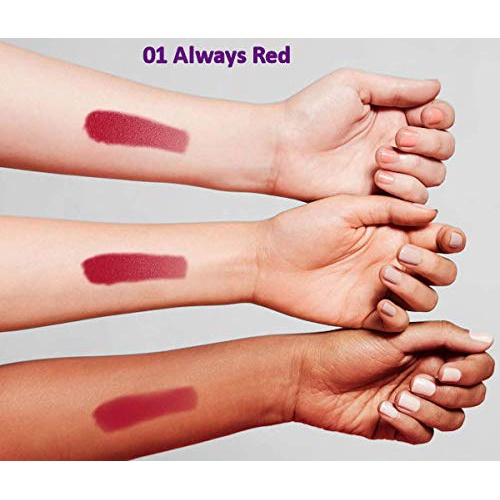  Sephora Cream Lip Stain 3-Piece Set (Includes: Always Red, Marvelous Mauve, Black Cherry)