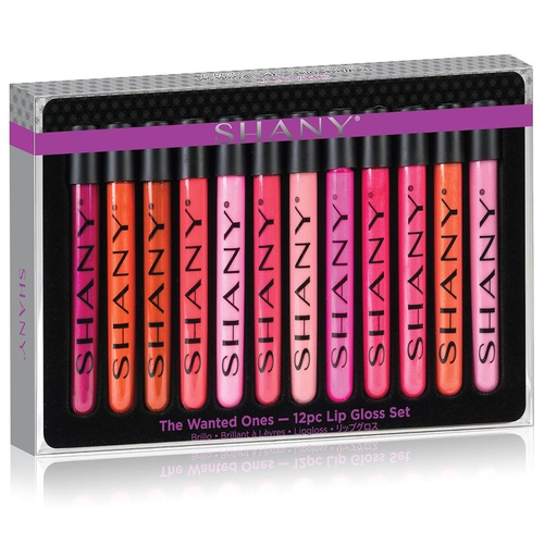  SHANY Cosmetics SHANY The Wanted Ones - 12 Piece Lip Gloss Set with Aloe Vera and Vitamin E