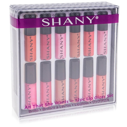  SHANY Cosmetics SHANY All That She Wants - Set of 12 Matte, Pearl, and Shimmer Mini Lipgloss Set