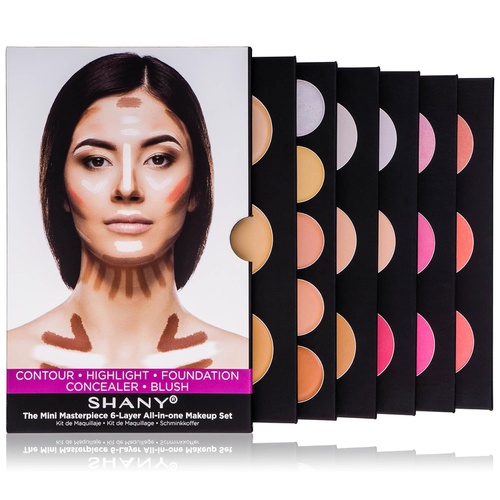  SHANY Cosmetics SHANY The Mini Masterpiece 6 Layers Foundation, Concealer, Camouflage, Contour, Blush Palette