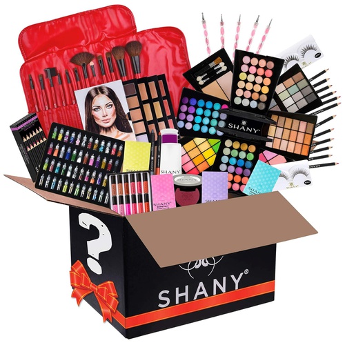  SHANY Cosmetics SHANY Gift Surprise - AMAZON EXCLUSIVE - All in One Makeup Bundle - Includes Pro Makeup Brush Set, Eyeshadow Palette,Makeup Set or Lipgloss Set and etc. - COLORS & SELECTION VARY