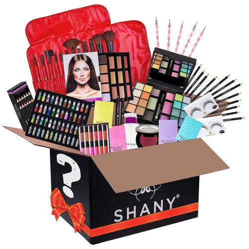  SHANY Cosmetics SHANY Gift Surprise - AMAZON EXCLUSIVE - All in One Makeup Bundle - Includes Pro Makeup Brush Set, Eyeshadow Palette,Makeup Set or Lipgloss Set and etc. - COLORS & SELECTION VARY