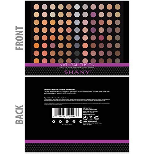  SHANY Cosmetics SHANY Natural Fusion - 88 Color Eye shadow Palette - Nude