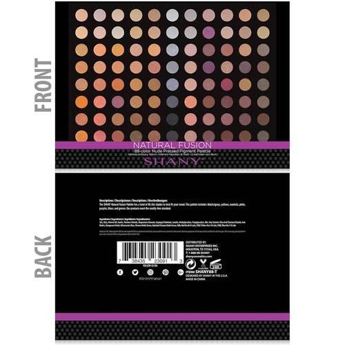  SHANY Cosmetics SHANY Natural Fusion - 88 Color Eye shadow Palette - Nude