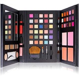 SHANY Cosmetics Shany luxe book makeup gift set - all in one travel cosmetics kit with 30 eyeshadows, 15 lip colors, 5 brushes, 4 pressed blushes, 3 brow colors, and mirror, Multi-