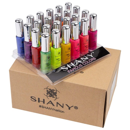  SHANY Cosmetics SHANY Nail Art Set (24 Famous Colors Nail Art Polish, Nail Art Decoration)