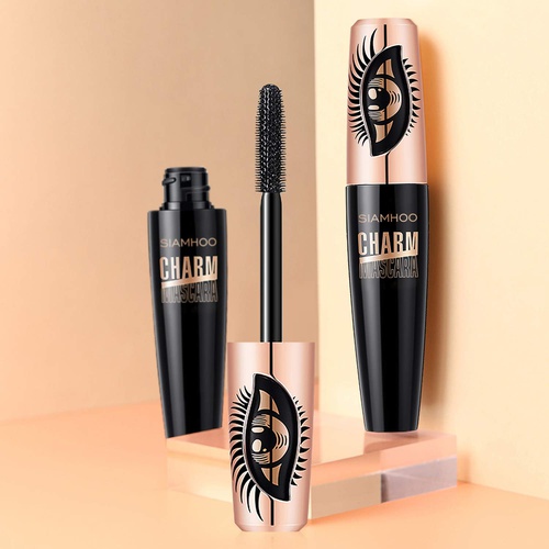  SIAMHOO 4D Silk Fiber Lash Mascara Waterproof Mascara for Thickening and Lengthening Black Mascara No Smudge for Women