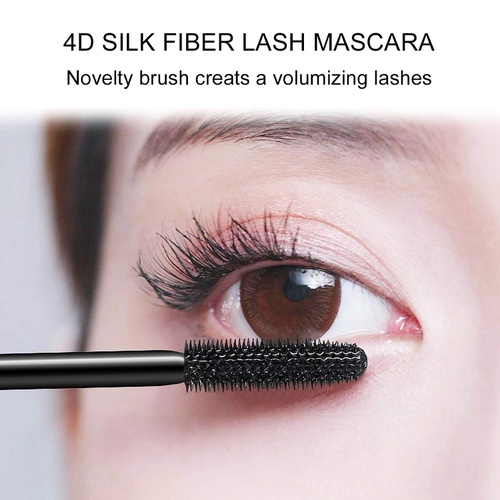  SIAMHOO 4D Silk Fiber Lash Mascara Waterproof Mascara for Thickening and Lengthening Black Mascara No Smudge for Women