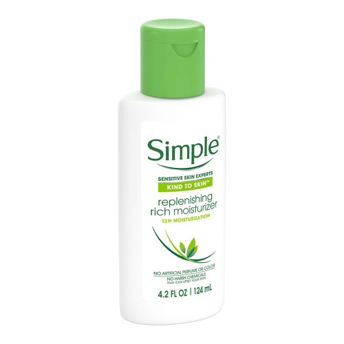  SIMPLE FACE Simple Kind To Skin Replenishing Rich Moisturizer, 4.2 fl oz (124 ml) (Bundle of 3)