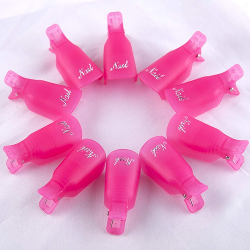  SIQUK 40 Pcs Nail Polish Remover Clips Soak off Nail Clips Acrylic Nail Polish Remover Clip Cap UV Gel Polish Removal …