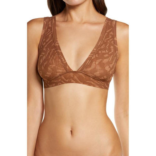  SKIMS Summer Mesh Plunge Bralette_LATTE SWIRL