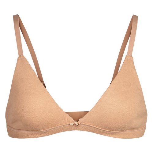  SKIMS Pointelle Logo Triangle Bralette_OCHRE