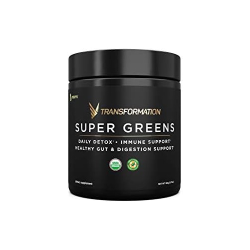  SPR BODY Super Greens Superfood Green Juice Powder - Immune & Energy Support Made with Natural Ingredients Detoxifying & Alkalizing Minerals - Spirulina, Chlorella, Wheatgrass, Spinach, Alf