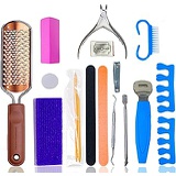 S SERENE SELECTION QUALITY YOU DESERVE Pedicure Kit by Serene Selection, Professional and Home use, Foot Scrubber, Callus Remover Scraper Tools, File, Spa Supplies Set, For Dry Feet and Dead Skin Remo
