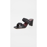 STAUD Frankie Ruched Sandals