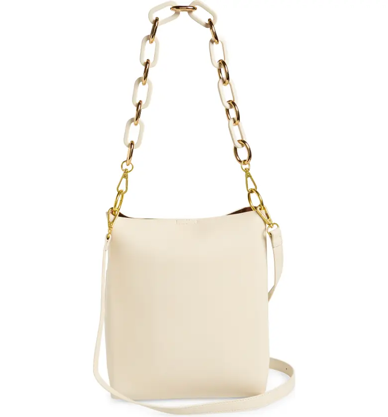  Street Level Mini Convertible Faux Leather Tote_IVORY