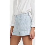 SUNDRY Strap High Waist Shorts