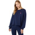 SUNDRY Heart Drapey Sweatshirt