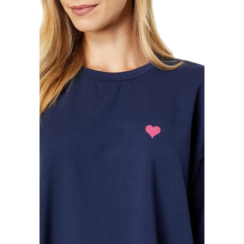  SUNDRY Heart Drapey Sweatshirt