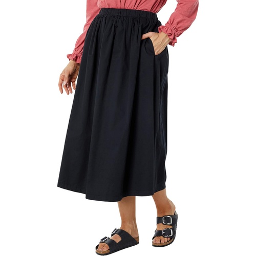  SUNDRY Woven Full Skirt with Side Slit