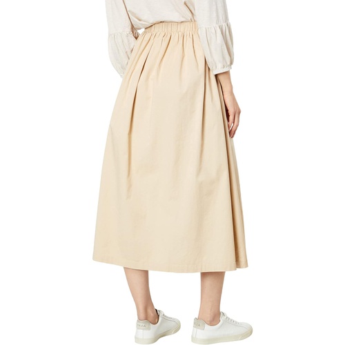  SUNDRY Woven Full Skirt with Side Slit