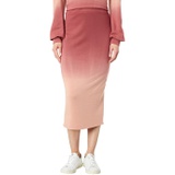 SUNDRY Dip-Dye Pencil Skirt with Slit