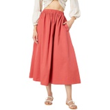 SUNDRY Woven Full Skirt with Side Slit