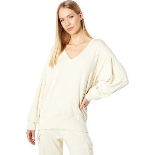  SUNDRY Pleated Sleeve Sweatshirt