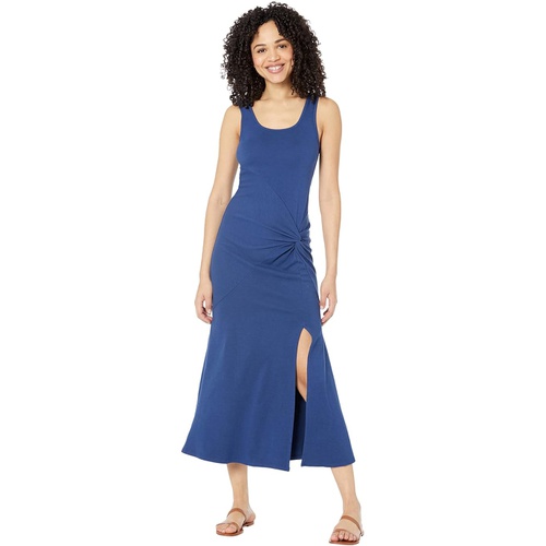  SUNDRY Long Twist Front Sleeveless Dress in Cotton Modal