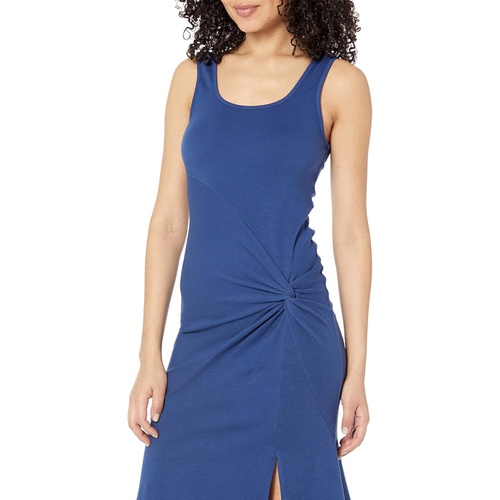  SUNDRY Long Twist Front Sleeveless Dress in Cotton Modal