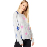 SUNDRY Multicolor Stars Crew Neck Wool & Cashmere Blend Sweater