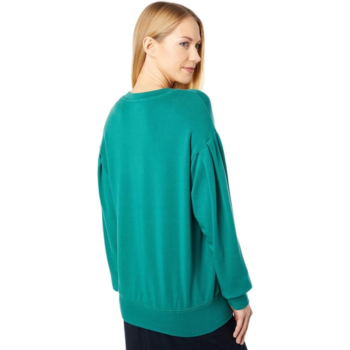  SUNDRY Pleated Sleeve Sweatshirt