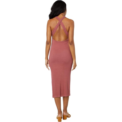  SUNDRY Cross-Back Dress with Slit