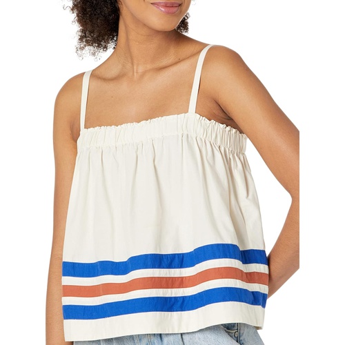  SUNDRY Cami with Varsity Stripe in Woven Cotton